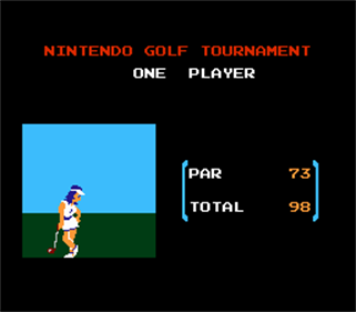 Vs. Ladies Golf - Screenshot - Game Over Image