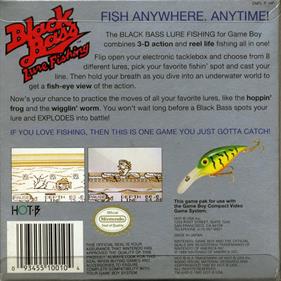 Black Bass: Lure Fishing - Box - Back Image