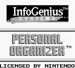 InfoGenius Productivity Pak: Personal Organizer and Phone Book - Screenshot - Game Title Image