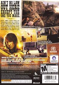 Call of Juarez - Box - Back Image