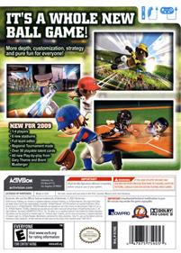 Little League World Series Baseball 2009  - Box - Back Image
