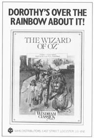 The Wizard of Oz - Advertisement Flyer - Front Image