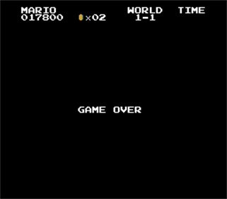 Super Mario Bros. - Screenshot - Game Over Image