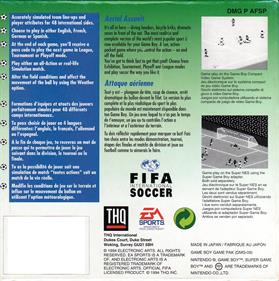 FIFA International Soccer - Box - Back Image