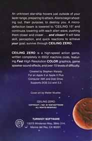 Ceiling Zero - Box - Back Image