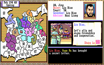 Romance of the Three Kingdoms II - Screenshot - Gameplay Image