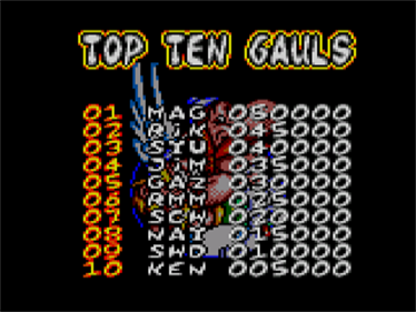 Astérix and the Great Rescue - Screenshot - High Scores Image