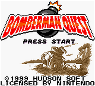 Bomberman Quest - Screenshot - Game Title Image