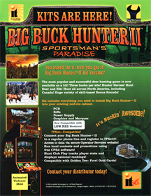 Big Buck Hunter II: Sportsman's Paradise - Advertisement Flyer - Front Image