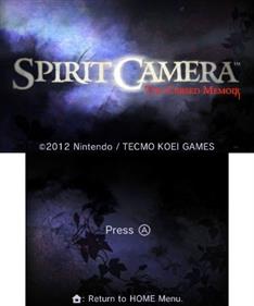 Spirit Camera: The Cursed Memoir - Screenshot - Game Title Image