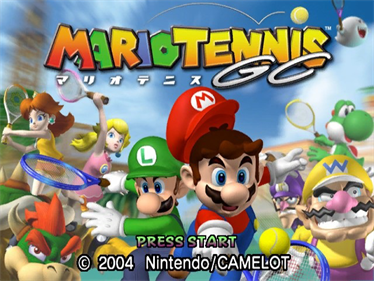 Mario Power Tennis - Screenshot - Game Title Image