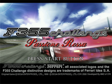 F355 Challenge: Passione Rossa - Screenshot - Game Title Image
