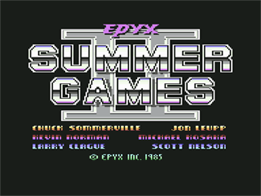 Summer Games II - Screenshot - Game Title Image