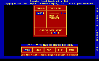 Computer Novel Construction Set - Screenshot - Game Title Image