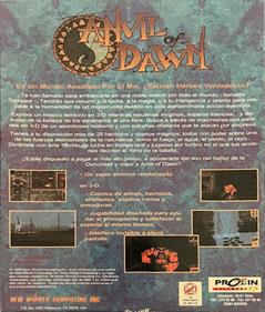 Anvil of Dawn - Box - Back Image