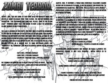 Zombi Terror - Advertisement Flyer - Front Image