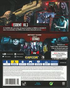 Resident Evil 3 - Box - Back Image