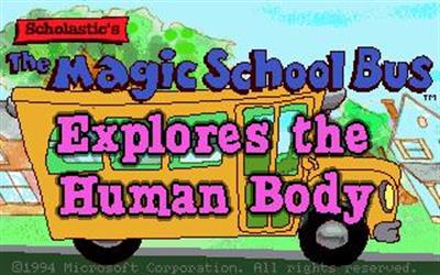 Scholastic's The Magic School Bus Explores the Human Body - Screenshot - Game Title Image
