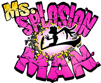 Ms. Splosion Man - Clear Logo Image