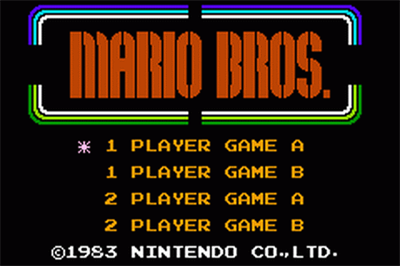 Famicom Mini 11: Mario Bros. - Screenshot - Game Title Image