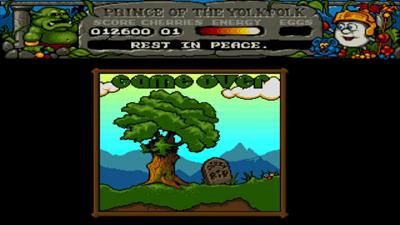 Dizzy's Excellent Adventures - Screenshot - Game Over Image