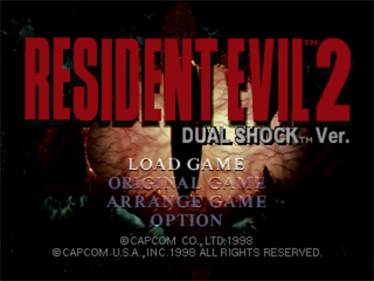Resident Evil 2: Dual Shock Ver. - Screenshot - Game Title Image