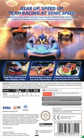 Team Sonic Racing - Box - Back Image