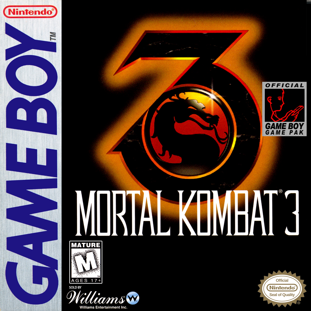 Mortal Kombat 3 (game boy) Game BoxBox My Games! Reproduction game boxes