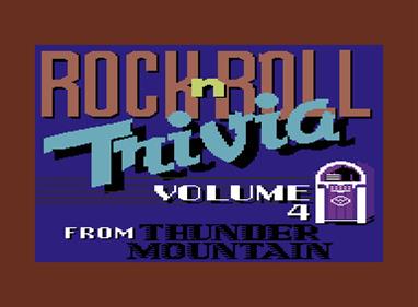 Rock 'n Roll Trivia: Volume 4 - Screenshot - Game Title Image