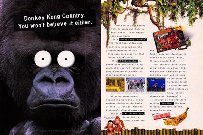 Donkey Kong Country - Advertisement Flyer - Front Image