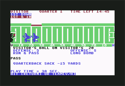 Computer Football Strategy - Screenshot - Gameplay Image