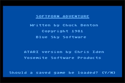 Softporn Adventure - Screenshot - Game Title Image