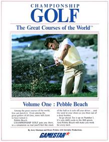 Championship Golf: The Great Courses of the World: Volume One: Pebble Beach