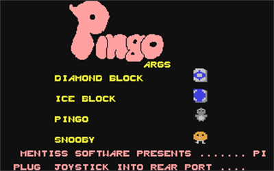 Pingo (Ozisoft) - Screenshot - Game Title Image