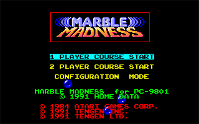 Marble Madness - Screenshot - Game Title Image