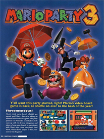 Mario Party 3 - Advertisement Flyer - Front Image