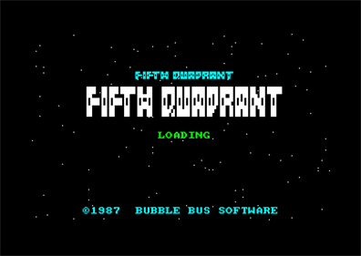The Fifth Quadrant - Screenshot - Game Title Image