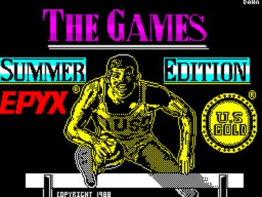 The Games: Summer Edition  - Screenshot - Game Title Image