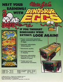 Dinosaur Eggs - Advertisement Flyer - Back Image