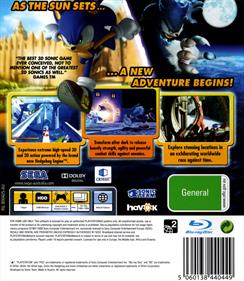 Sonic Unleashed - Box - Back Image