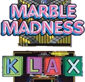 Marble Madness / Klax - Clear Logo Image