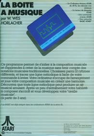 La Boite a Musique - Box - Back Image