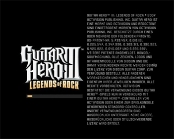 Guitar Hero III: Legends of Rock - Screenshot - Game Title Image