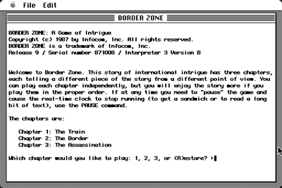 Border Zone - Screenshot - Game Title Image