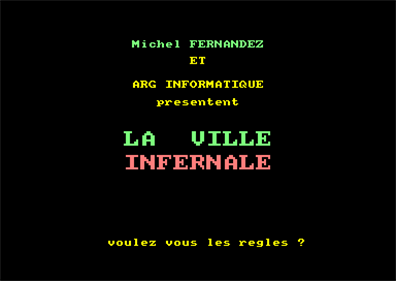 La Ville Infernale - Screenshot - Game Title Image