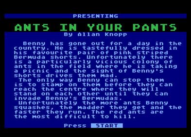 Ants in Your Pants - Screenshot - Game Title Image