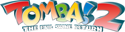 Tomba! 2: The Evil Swine Return - Clear Logo Image