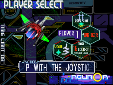 RayCrisis - Screenshot - Game Select Image