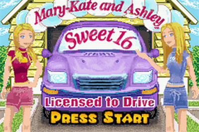Mary-Kate and Ashley: Sweet 16: Licensed to Drive - Screenshot - Game Title Image