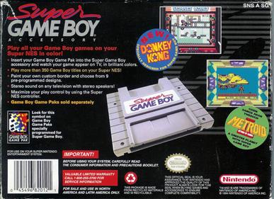Super Game Boy - Box - Back Image